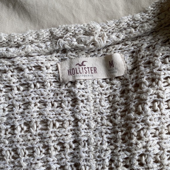 Hollister women’s natural/cream knit cardigan - Picture 5 of 7